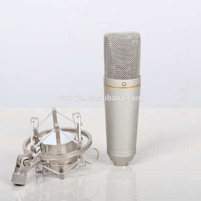 Yarmee Portable USB Cardioid Mic Digital Stereo Microphone for Recorder PC Mobile Phone YR03