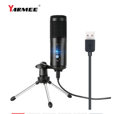 Wired XLR condenser recording musical microphone for studio Karaoke microphone--YR04